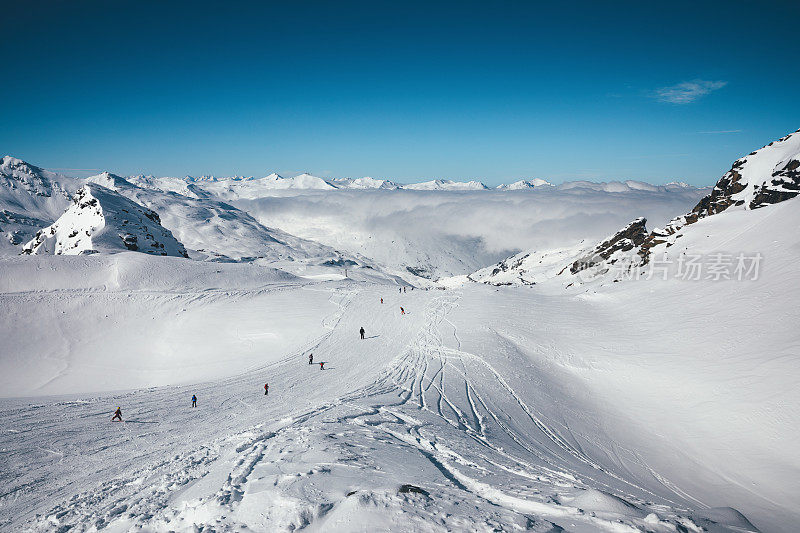 Val Thorens的滑雪道